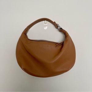Mango brown crescent handbag